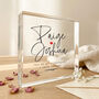 Personalised Couples Names Crystal Token, thumbnail 1 of 8