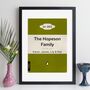 Family Print Personalised Book Cover Gift, thumbnail 7 of 12