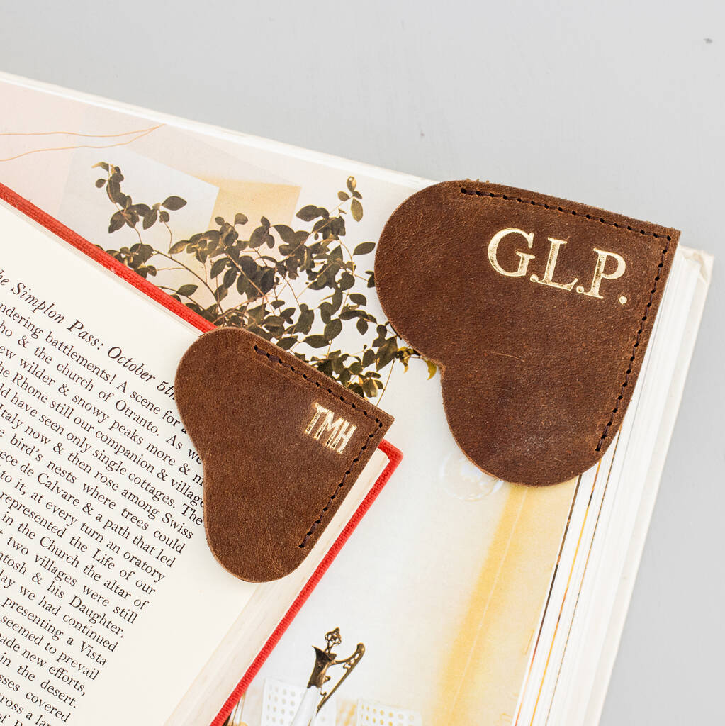 Personalised Leather Bookmark, 1 of 9