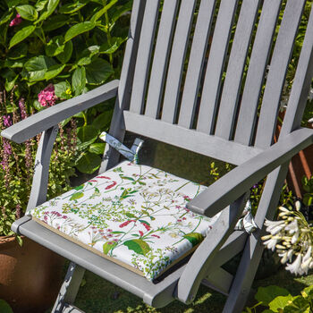Welsh Meadow Water Resistant Garden Cushion Seat Pads By Celina Digby