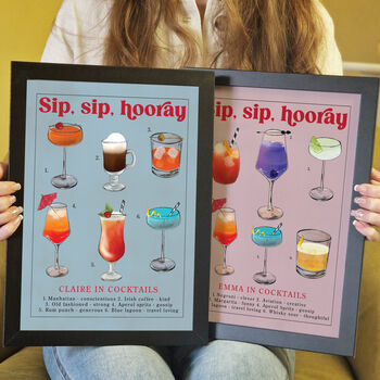 Personalised Secret Message Cocktail Personality Print, 2 of 9