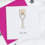 Personalised Prosecco Card, thumbnail 1 of 3