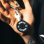 Gym Gift For Him Or Her Weight Plate Keyring, thumbnail 2 of 4