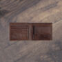 Brown Leather Wallet Luxury Italian Leather Bifold Rfid Protected, thumbnail 5 of 9