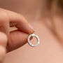 Personalised Mini Quote Circle Necklace, thumbnail 3 of 9