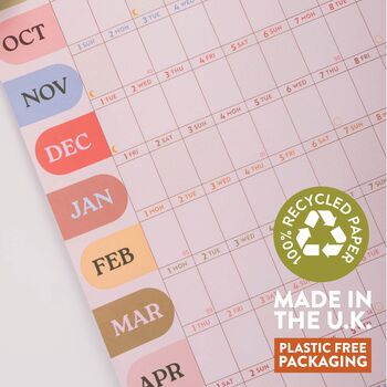 2026 2027 Academic Year Wall Planner | Landscape | Boho Arches, 6 of 7