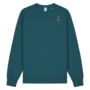 Organic Cotton Embroidered Flamingo Sweatshirt, thumbnail 11 of 12