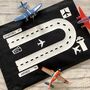 Personalised Plane Airport Travel Play Mat Bag, thumbnail 1 of 5