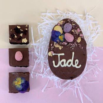 Personalised Brownie Loaded Easter Egg, 3 of 3