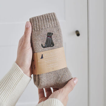Chocolate Labrador Organic Cotton Tea Towel, 5 of 12