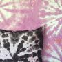 Tie Dye Circle Velvet Cushion Burgundy / Pink, thumbnail 4 of 4