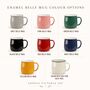 Personalised Birth Flower Coloured Enamel Mug, thumbnail 2 of 7