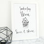 Personalised 'Home Sweet Home' Illustration Print, thumbnail 4 of 6