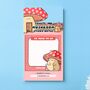 Mushroom Sticky Notes | Cute Stationery, thumbnail 5 of 5