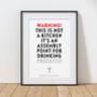 Personalised 'Prosecco Assembly Point' Print, thumbnail 1 of 4