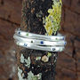 Mixed Birthstone Sterling Silver Stacking Ring, thumbnail 3 of 4