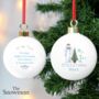 Personalised The Snowman My 1st Christmas Bauble, thumbnail 1 of 3