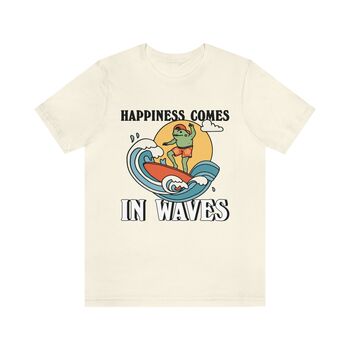 'Happiness Comes In Waves' Frog Surf Shirt, 5 of 9