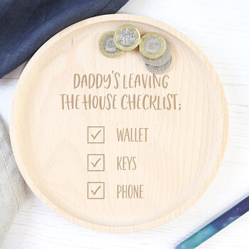 Daddy Wooden Coin/Accessory Tray, 2 of 3
