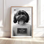 Personalised Pet Prisoner Mugshot Print, thumbnail 1 of 9