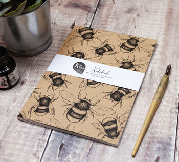 Bumble Bee A5 Lined Eco Notebook, 2 of 3