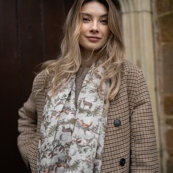 A Night's Tale Woodland Lightweight Scarf, 5 of 5