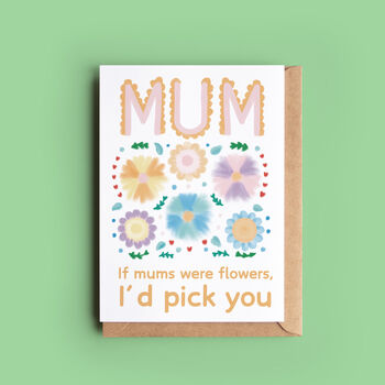 Floral Folk Card For Mum Or Gran, 3 of 4