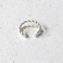 Silver Twisted Double Ear Cuff, thumbnail 2 of 3