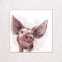 Illustrated Pig Print, thumbnail 3 of 3