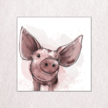 Illustrated Pig Print, 3 of 3