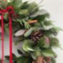 Fresh Traditional Christmas Wreath, thumbnail 2 of 2