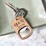 Personalised Anniversary Bottle Opener Keyring, thumbnail 2 of 4