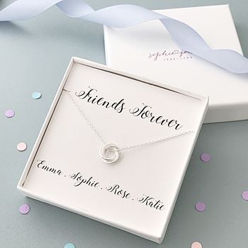 Personalised Friends Forever Necklace By Sophie Jones Jewellery