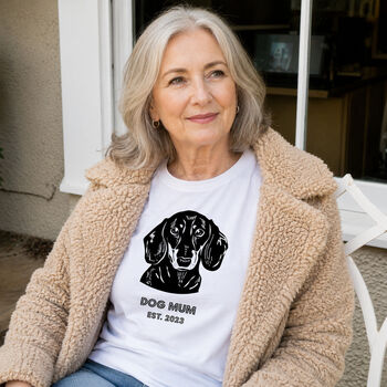 Personalised Dog Mum T Shirt, 2 of 12