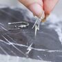 Sterling Silver Lightning Earrings, thumbnail 6 of 7