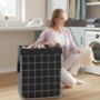 Laundry Basket 90 L Collapsible Hamper Metal Wire Frame, thumbnail 6 of 12