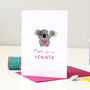 Handmade Koala Card For Mother's Day, thumbnail 3 of 3