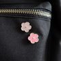 Flower Pin Badge Pair, thumbnail 1 of 3