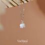Vachana Shell Lily Sterling Silver Necklace, thumbnail 1 of 10