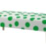 Hand Painted Upholstered Polka Dot Coffee Table Ottoman, thumbnail 7 of 11
