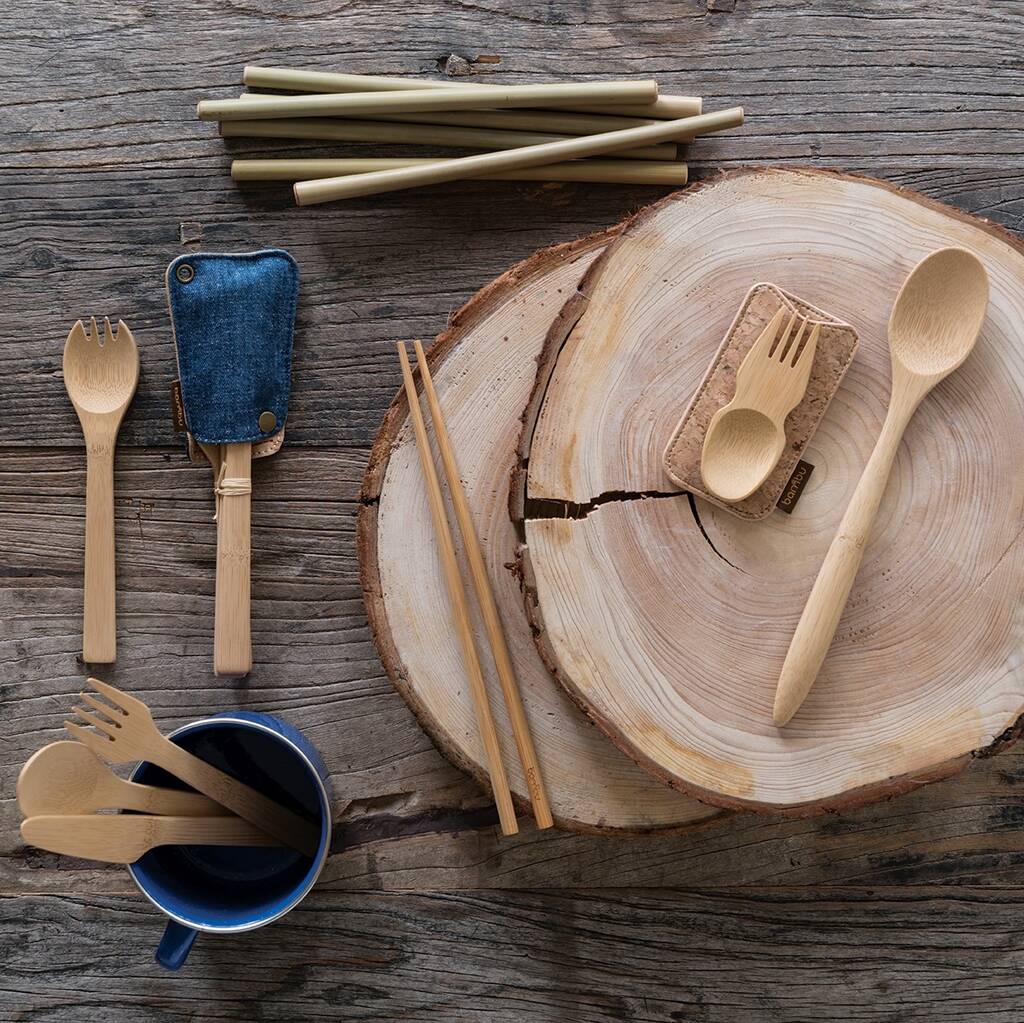 Picnic And Travel Bamboo Utensils, 1 of 12