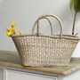 Basket Flower Shopping Bag, thumbnail 1 of 4