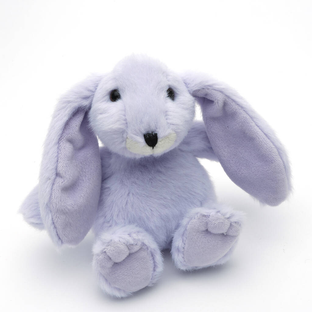 Image of Bunny Small Purple Toy, Optional Personalised Jumper