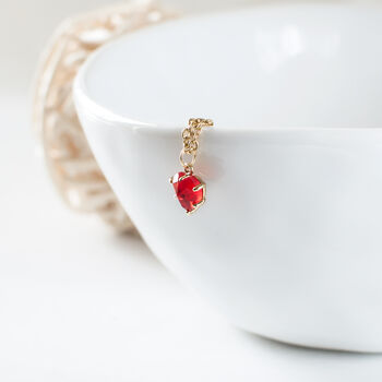 Tiny Red Heart Necklace, 4 of 9
