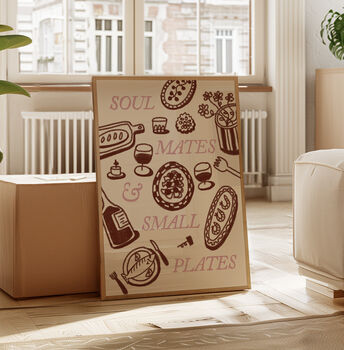 Food Print | Soul Mates And Small Plates Poster, 4 of 9