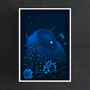 Starlight Cat Giclée Art Print, thumbnail 2 of 5
