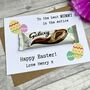 Personalised Mummy/Daddy Easter Galaxy Chocolate Card, thumbnail 2 of 2