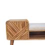 Boucle Carved Seated Telephone Side Table, thumbnail 6 of 12