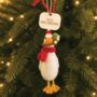 Personalised Runner Duck With Mistletoe Bauble, thumbnail 1 of 4