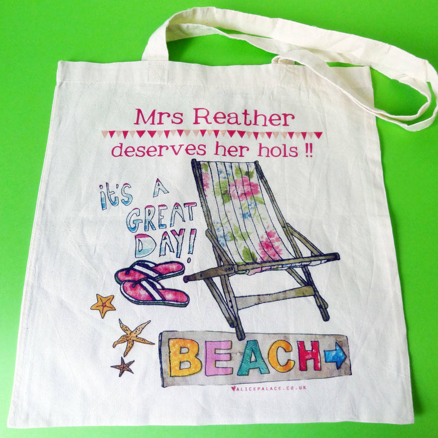 Personalised Best Teacher Bag By Alice Palace | notonthehighstreet.com